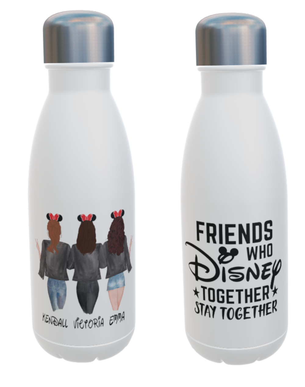 Friends Who Disney Together ... Customised Water Bottle